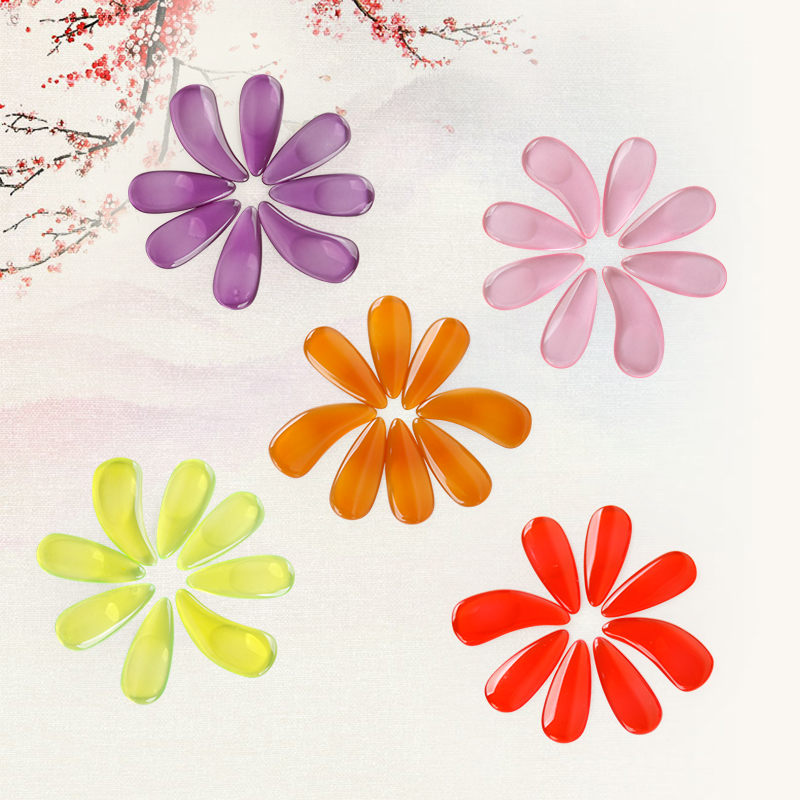 弹古筝指甲 凹槽加厚8只锦盒装专业成人初学者儿童用小号送胶布