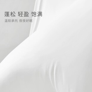 艾美家枕头护颈枕助睡眠家用枕芯颈椎枕学生柔软回弹枕头芯一只对