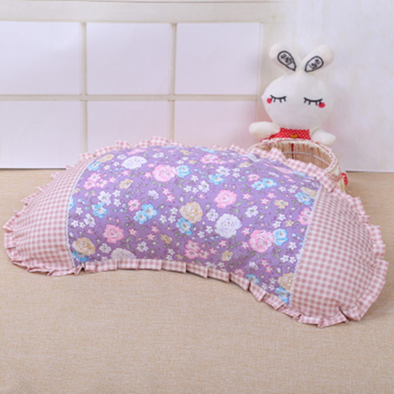 春夏季纯棉月牙枕套一对装送内胆套儿童成人学生宿舍抱枕套