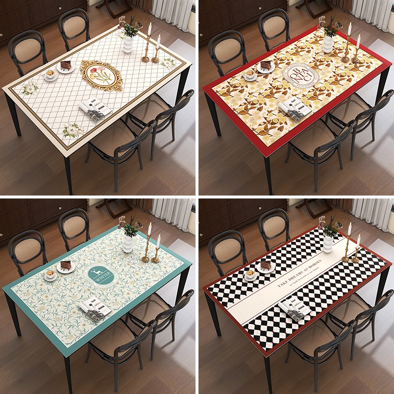 予物集餐桌垫防水油隔热轻奢高级感可裁剪化妆桌餐边柜电视柜茶几