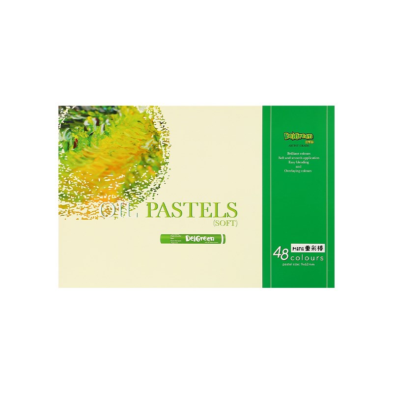 丹可林mini重彩棒偏硬蜡笔细节刻画迷你油画棒描边专用美术画笔