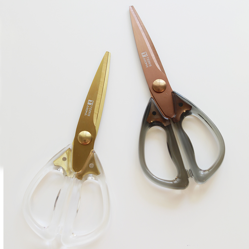 米诺质感厨房剪刀家用亚克力多功能鸡骨剪神器烤肉不锈钢食物剪子