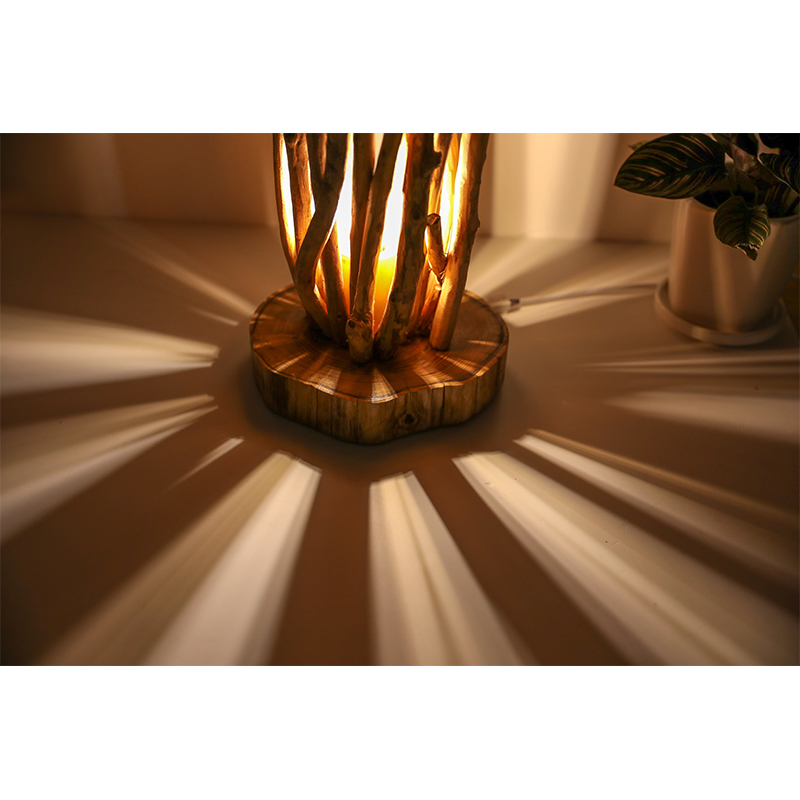 【篝火】北欧原生态树枝灯卧室床头灯民宿装饰实木手工创意台灯