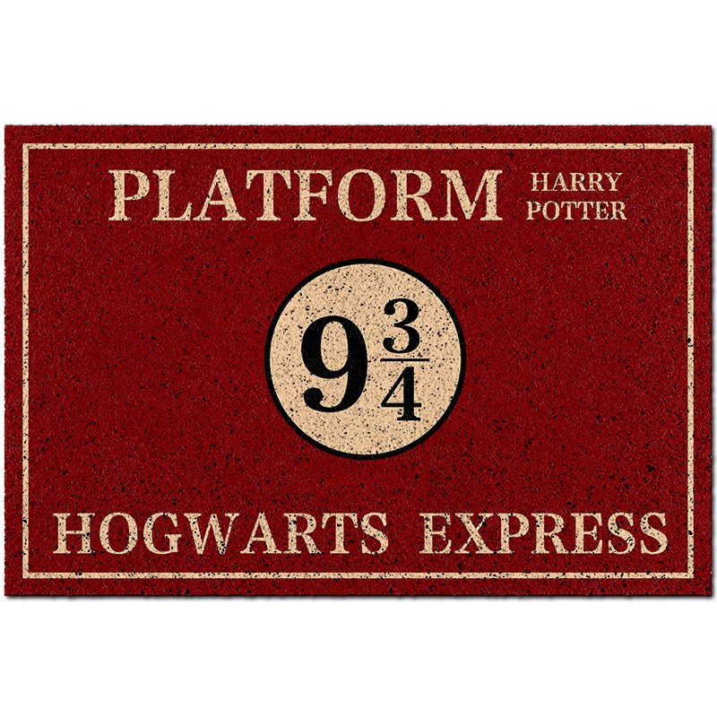 沙发地垫地毯客厅 九又四分之三站台霍格沃兹红色复古大门口地垫