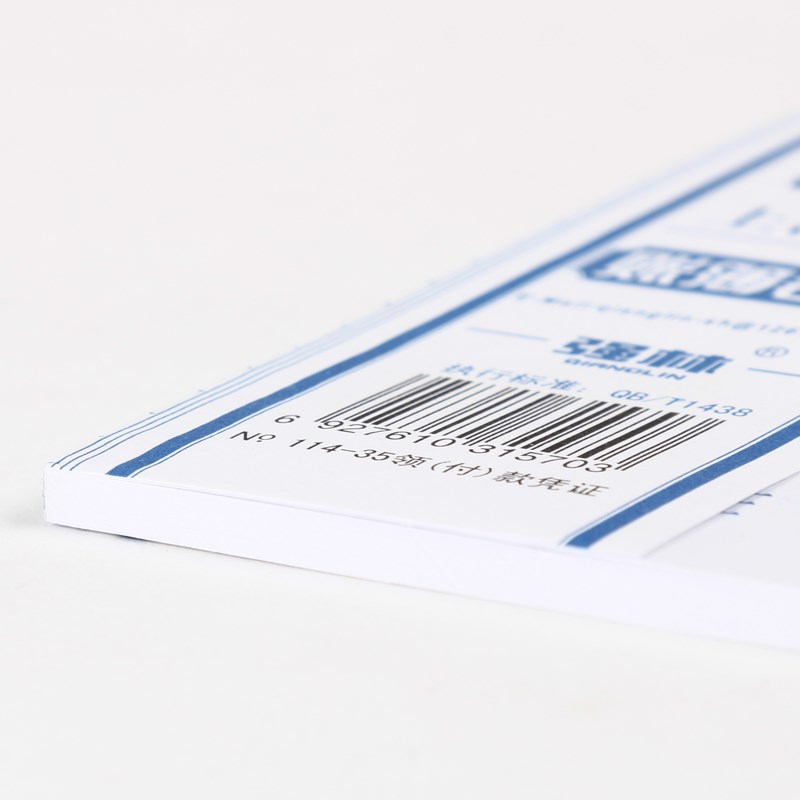 10本装!强林114-35领付款凭证现金领用支付报销单据206x106mm