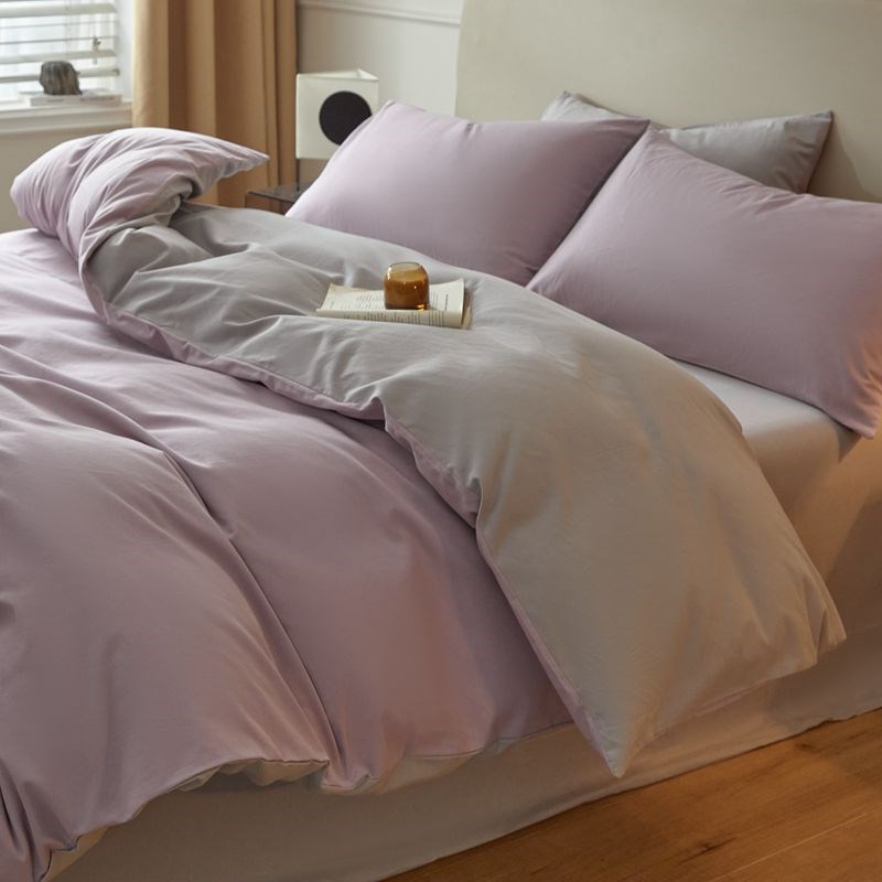 100支加厚磨毛全棉四件套保暖纯棉三件套床单床笠被套1.8床上用品