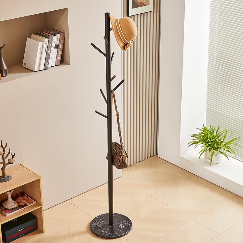 意式不锈钢衣帽架落地卧室家用简约立式挂衣架床头晚上放衣服神器