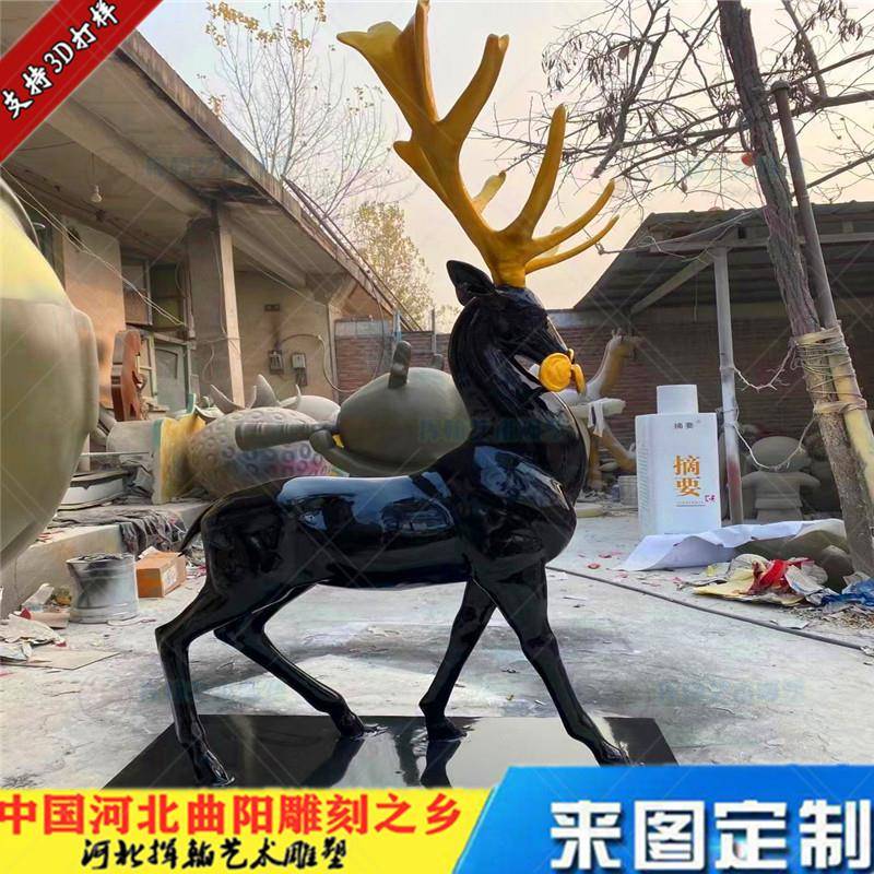 铸铜鹿雕塑工艺品园林景观现货公园铜像艺术摆件装饰城市高端户外
