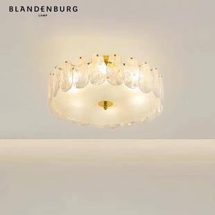 铂阑灯堡卧室主灯法式轻奢云雾水晶灯新款简约现代艺术大气吸顶灯