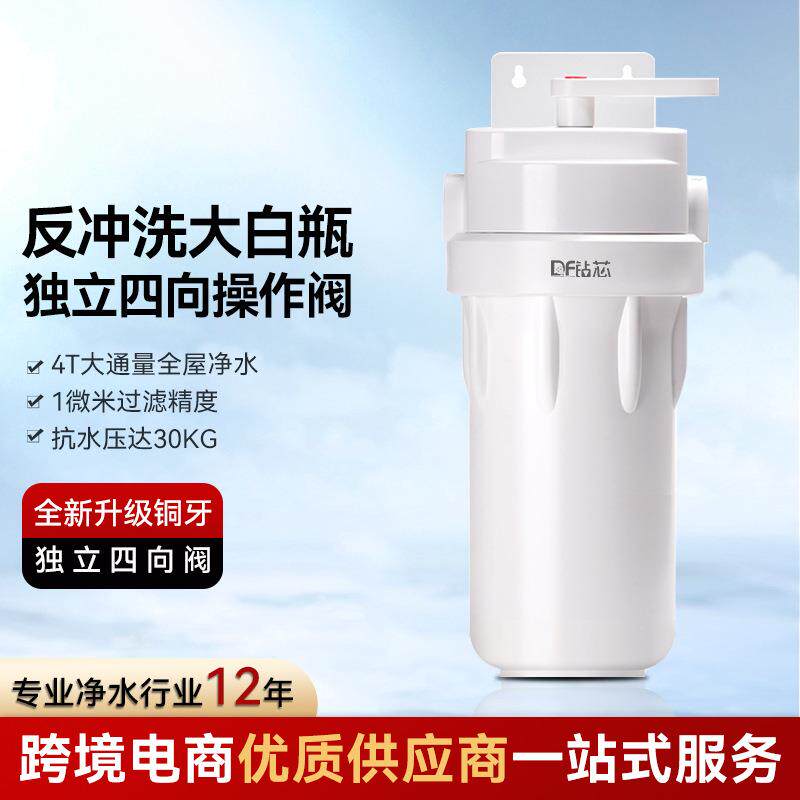 前置过滤器大白瓶家用大胖滤瓶新款反冲洗10寸全屋大流量净化通用