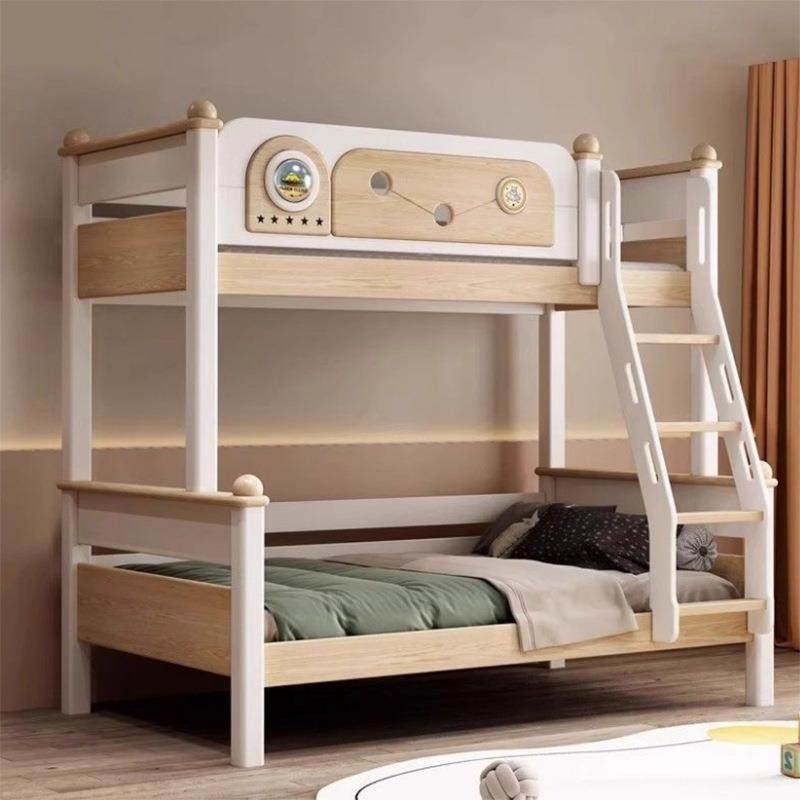 简约全实木上下床1.35米儿童上下铺带步梯双层子母床小户型高低床,纺织面料/辅料/配套,纺织机械配件,淘宝优惠券,粉丝福利购,淘宝优惠卷