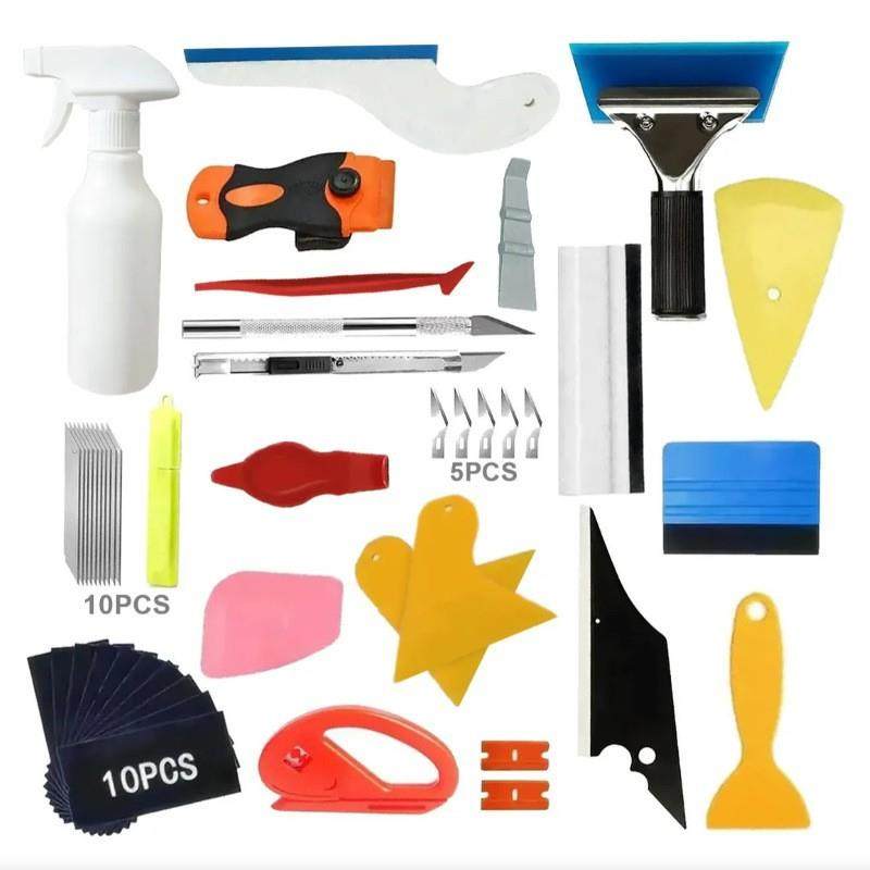 KNS汽车贴膜工具改色贴膜套装隐形车衣贴膜45件套装贴膜工具刮板