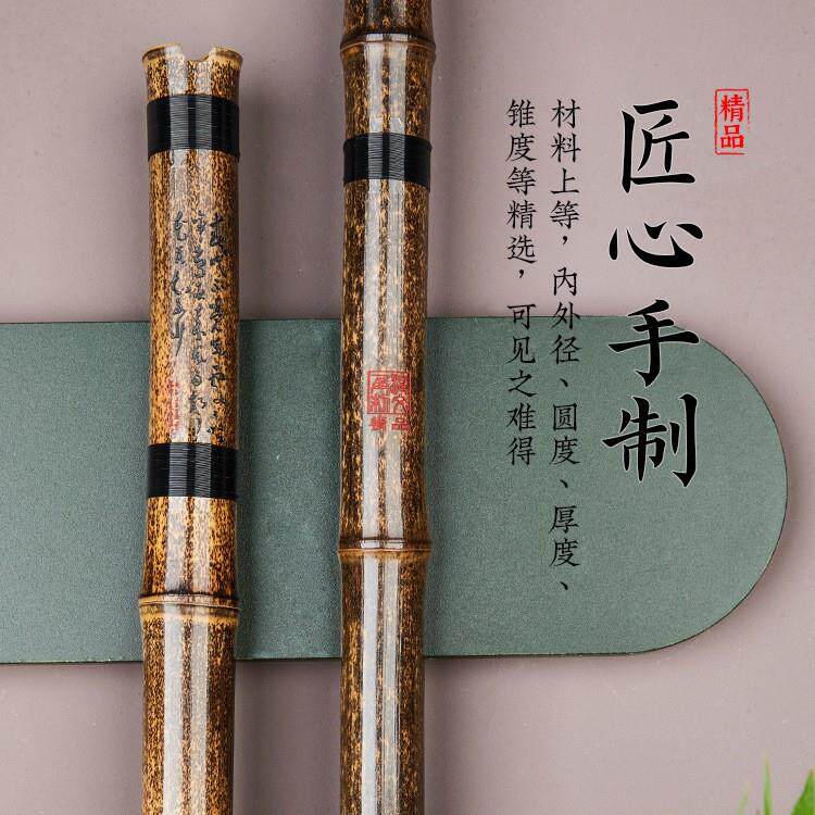 浅竺紫竹箫e调洞箫f六八孔萧d乐器大全潇入门演奏级g萧