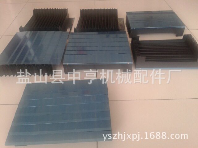 不锈钢片盔甲防护罩机床外防护风琴式防铁屑铠甲防尘罩伸缩护罩