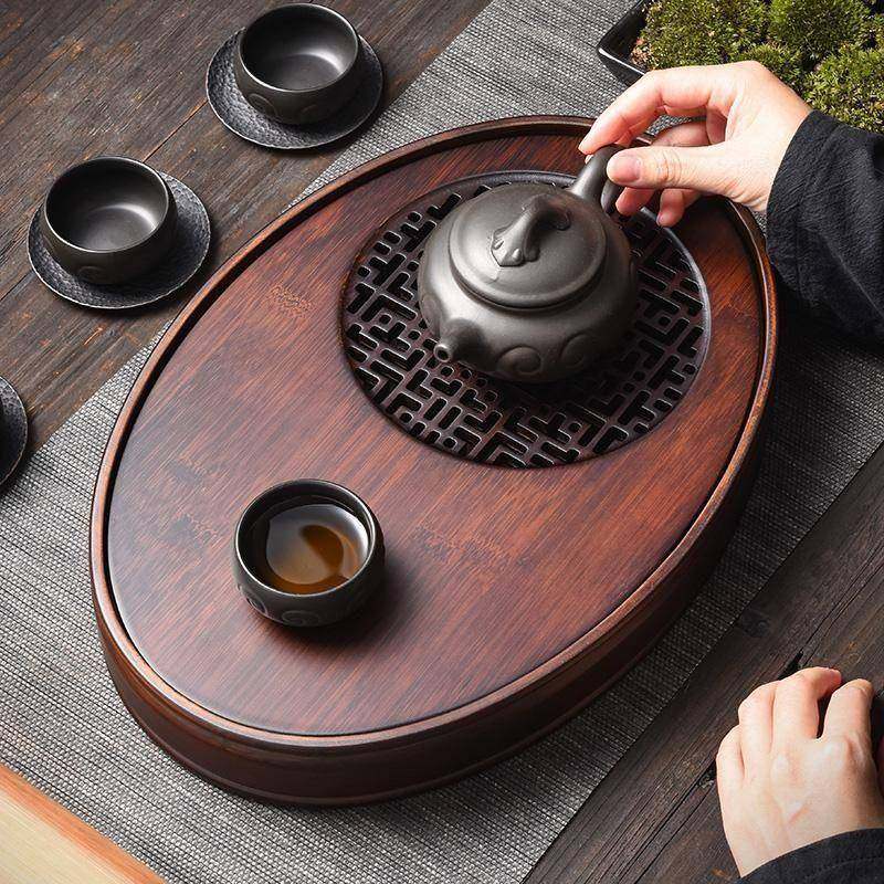 家用胡桃色储水式茶盘椭圆形茶托盘简约家居百搭茶台盛水盘厂,纺织面料/辅料/配套,纺织机械配件,淘宝优惠券,粉丝福利购,淘宝优惠卷