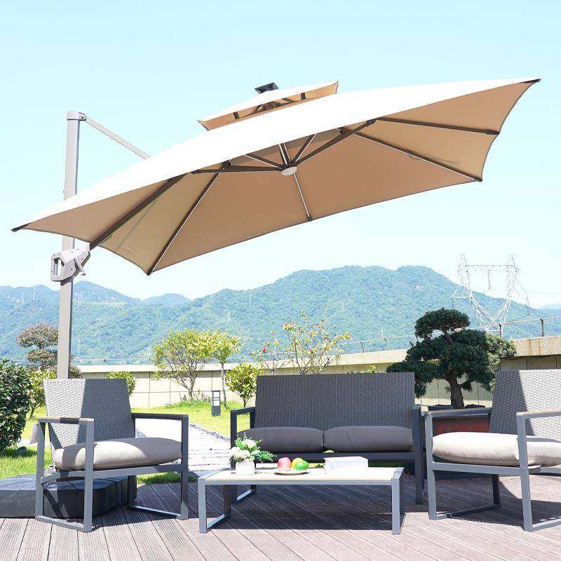 户外遮阳伞别墅花园露台庭院伞商铺室外摆摊带灯大型四角罗马伞,机械设备,其他机械设备,淘宝优惠券,粉丝福利购,淘宝优惠卷