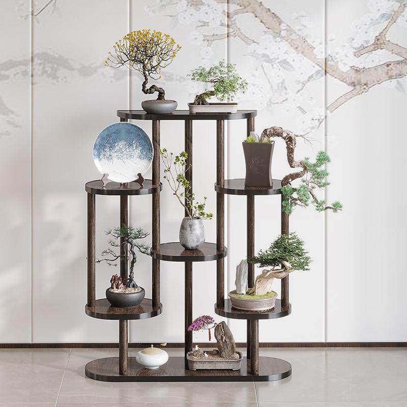 新中式博古架简约现代茶架展示架茶室置物架盆栽放置架客厅花架子,纺织面料/辅料/配套,纺织机械配件,淘宝优惠券,粉丝福利购,淘宝优惠卷