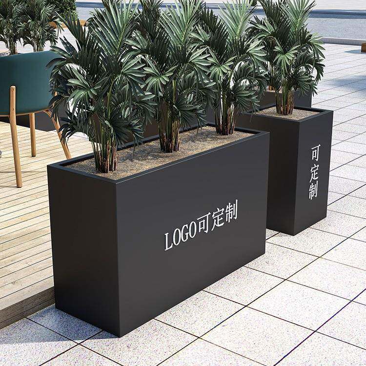 不锈钢断户外花铁艺隔阳院台庭种箱植花槽市政BOH06333奶茶店花架