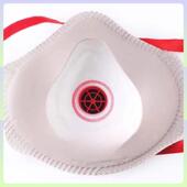 口罩22工业粉尘磨焊打杯型喷漆 呼防吸阀尘电新款 新款 头戴式