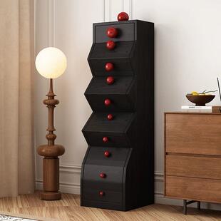 中古创意斗柜客厅网卧红纳ht积木柜收五斗靠柜墙室不规则边柜玄关