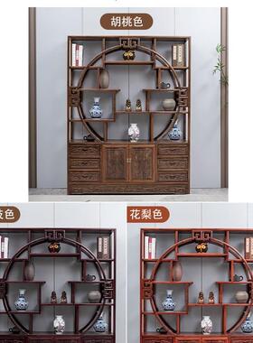 1厅.5米1KQZ.3米1.2米博古架实木新中室书柜古式董茶置物架客多宝