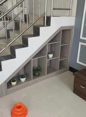 楼梯梯柜定柜制楼下物收纳三角GYQ衣柜抽拉式收纳柜展示储货柜货