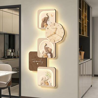 大象玄13430墙关装饰画户正对门壁画发光绿植厅走入廊过道上挂画