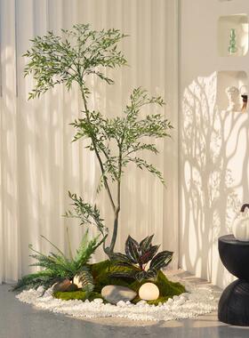 仿真绿植室内假植造33932景组合微景观诧风物玄关楼梯角软落寂装