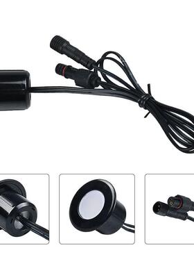 黑色户外防景观灯甲墙角装饰灯圆形1水0装板只灯+RL-D42D-电源套