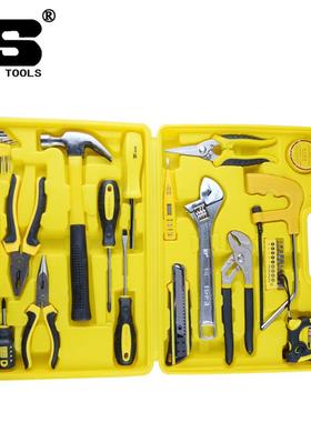 波斯工具35件家组合笔套装工具钳电CUK盒钢锯卷尺BS用511035