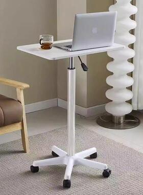 滑LPS轮式小型工作台站立移动电脑桌办公书升降旋转小子桌床桌边