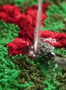 圣诞浴室吸水地垫氛围感装饰卫间UZQ门布置圣诞树地生垫毯卧口室