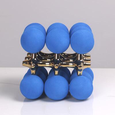 件珠点几何圆球摆抽象正方体47823简约现代店样板房装软饰品桌面