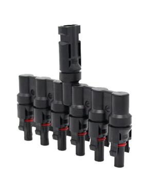 光T型连接器转太阳转能6GVU伏1接头
