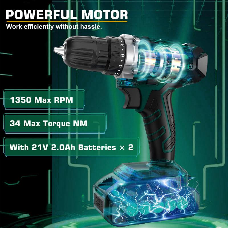 255件套子21V锂电钻家工具装多无品牌/功能用工具箱锤钳子五套金