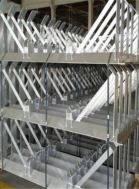 式输送机不锈钢带托辊支辊架过度组托辊铁架子下调心锥形托支ZXU