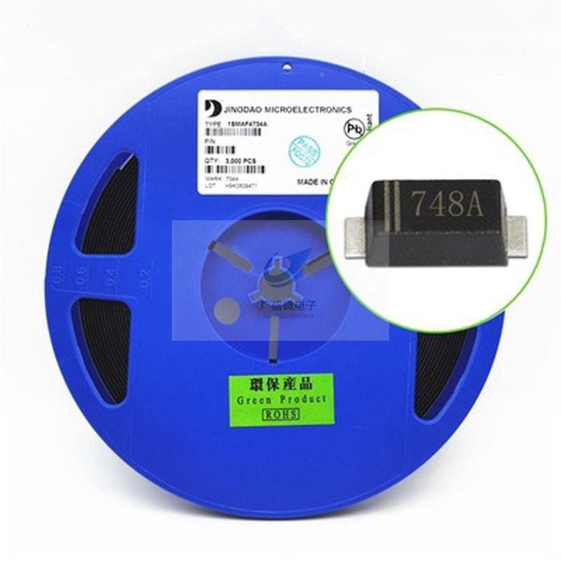 晶导微1SMA4729A丝印72A9ASM1W贴片稳压二极管DO-A214C8413.6V