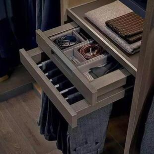 头厂定制家四川成都实木柜衣橱衣帽间开放衣柜意式源式全屋设计家