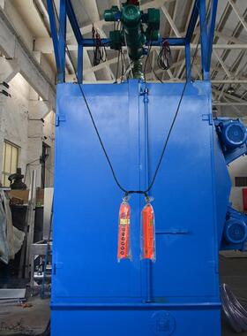 无锡洪旭抛供丸0机厂家直QZG-S20485双吊钩抛丸机钢清材除锈抛丸