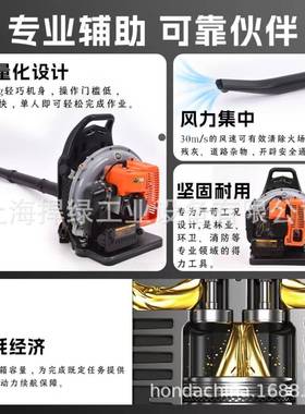 丸崎WQ86冲5背负式二程风吹风机大功风力QIO率吹雪机工地鼓机