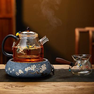 蒸煮茶壶璃大号烧水壶玻泡茶家套用全动电陶炉煮茶装83163加自厚