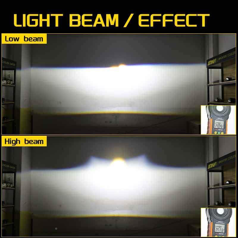 光三为车灯3寸高亮D1SD1BWFRDSD2RLD2双透镜大灯56瓦车灯E升级