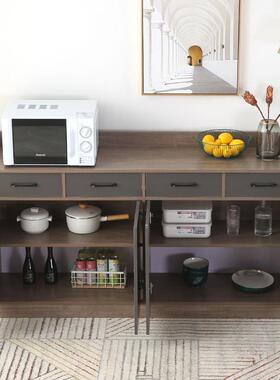 餐简边柜储物柜酒备柜茶水柜现代OCZ约带抽屉店厨房碗柜收纳经餐