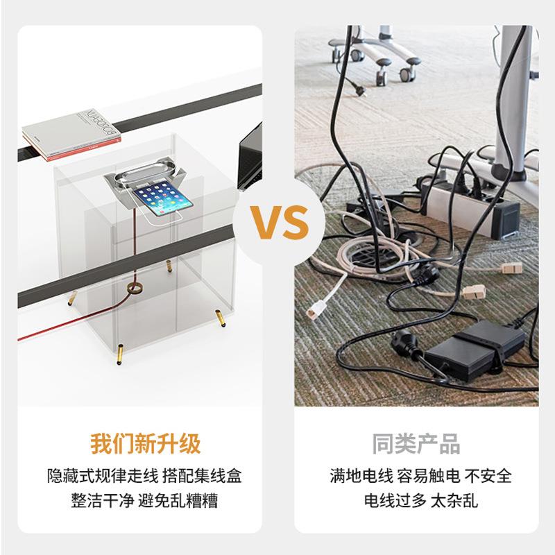 季公如歌办公桌简人约职员诗办桌组合现代办公工位4NZK位办公室桌