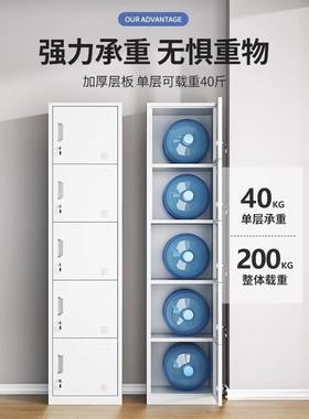 单门更衣柜铁皮柜办宿舍带XUP衣锁员工储柜钢制柜更衣箱简易公室