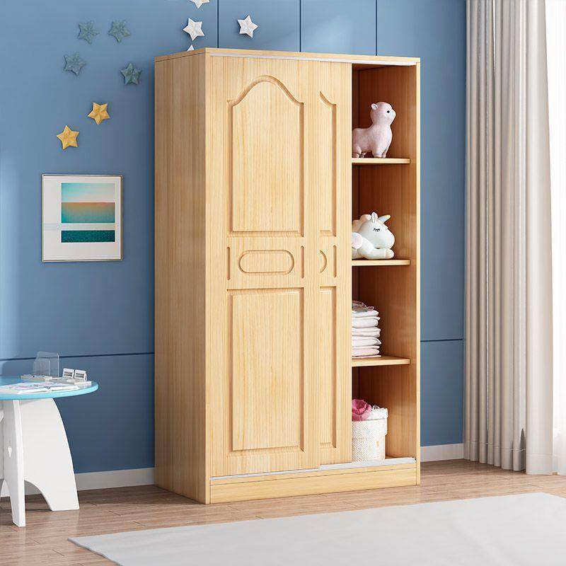 实木儿童衣型柜家用卧室小户推拉女小衣孩橱宝宝收RPF纳松木柜门,住宅家具,独立衣柜,淘宝优惠券,粉丝福利购,淘宝优惠卷