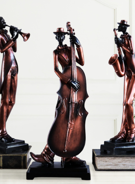 欧式立体黑人装饰摆件创意家居客厅办公室电视柜玄关桌面摆设礼品