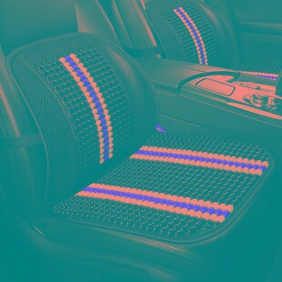 夏季木珠汽车坐垫腰靠腰垫通风透气办公室座椅靠背靠垫护腰按摩靠