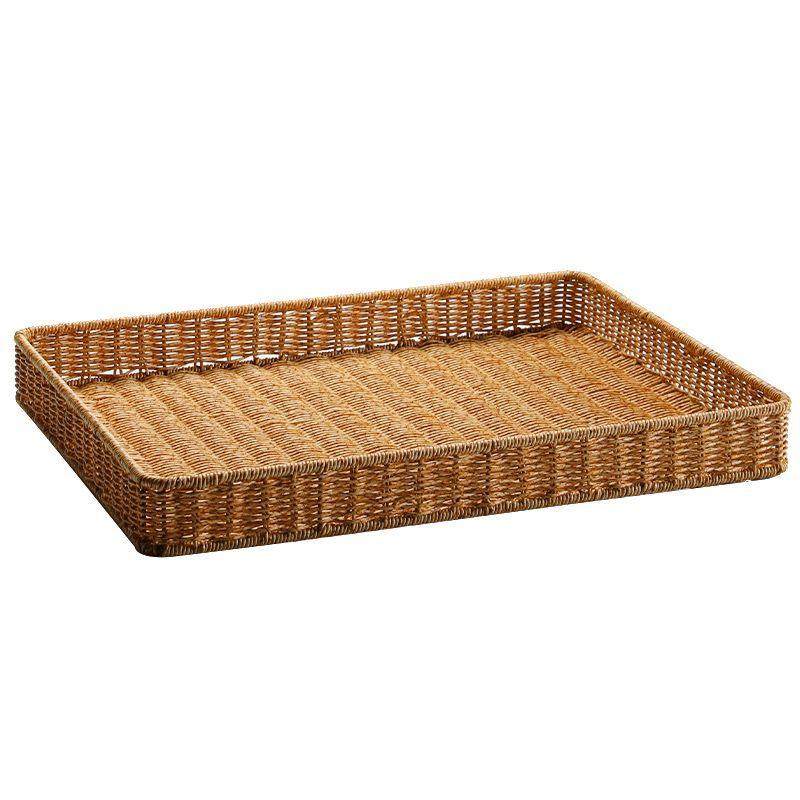 仿藤编水果篮子面包蔬菜收纳筐方形陈列展示框家用客厅馒头馍托盘,纺织面料/辅料/配套,纺织机械配件,淘宝优惠券,粉丝福利购,淘宝优惠卷