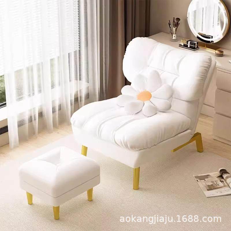 懒人沙发客厅2024新款轻奢高级感单人沙发椅可躺可睡家庭阅读躺椅